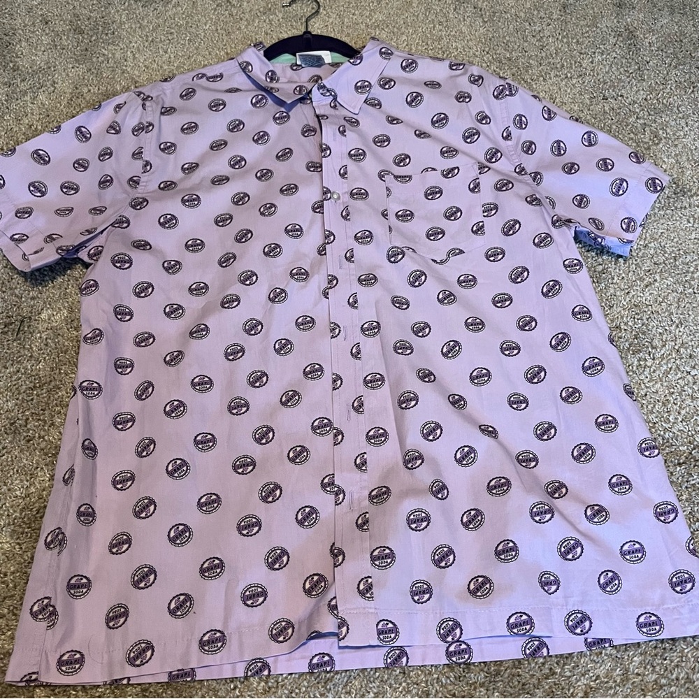 Disney’s Up grape soda button up
